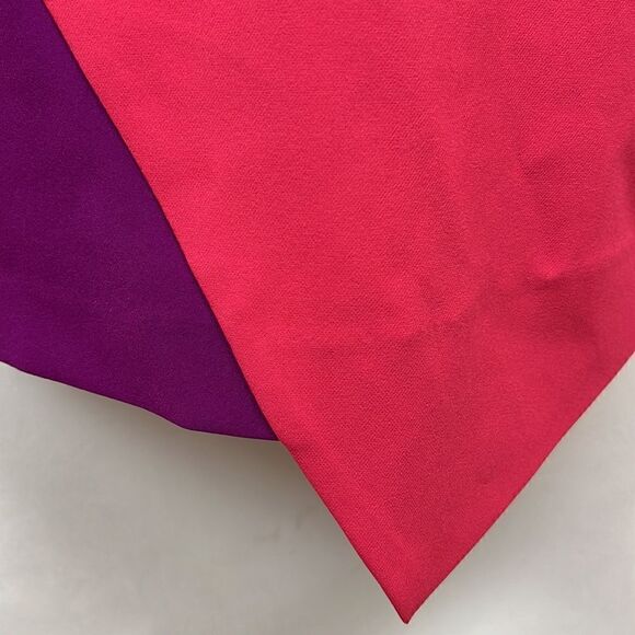 Nicole Miller Pink and Purple Asymmetrical dress size 4 - Picture 9 of 16